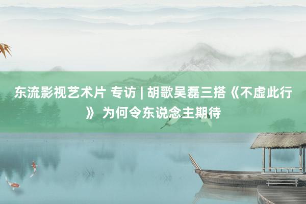 东流影视艺术片 专访 | 胡歌吴磊三搭《不虚此行》 为何令东说念主期待