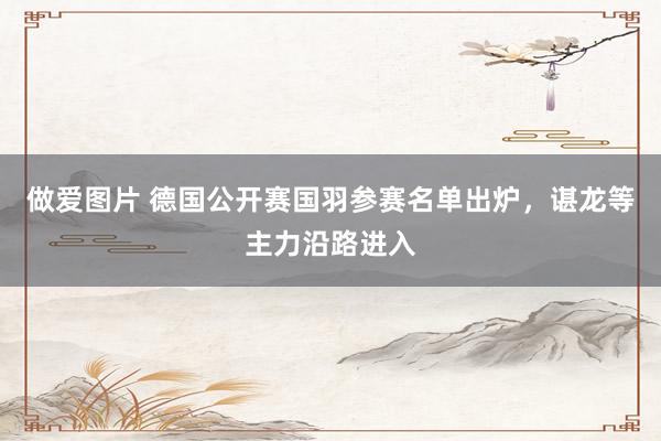 做爱图片 德国公开赛国羽参赛名单出炉，谌龙等主力沿路进入