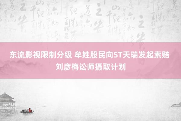东流影视限制分级 牟姓股民向ST天瑞发起索赔 刘彦梅讼师摄取计划