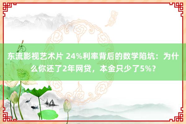 东流影视艺术片 24%利率背后的数学陷坑：为什么你还了2年网贷，本金只少了5%？